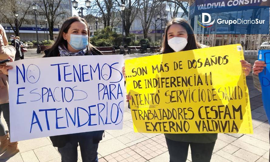Un paro total advierten funcionarios del Cesfam Externo de Valdivia si no hay respuestas concretas a sus demandas
