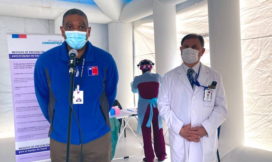 Habilitan punto de testeo con test de antígeno en Hospital Base de Valdivia