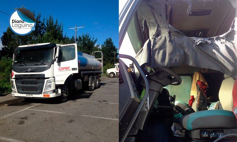Encañonaron a conductor de camión y se llevaron 15 mil litros de combustible en Mariquina
