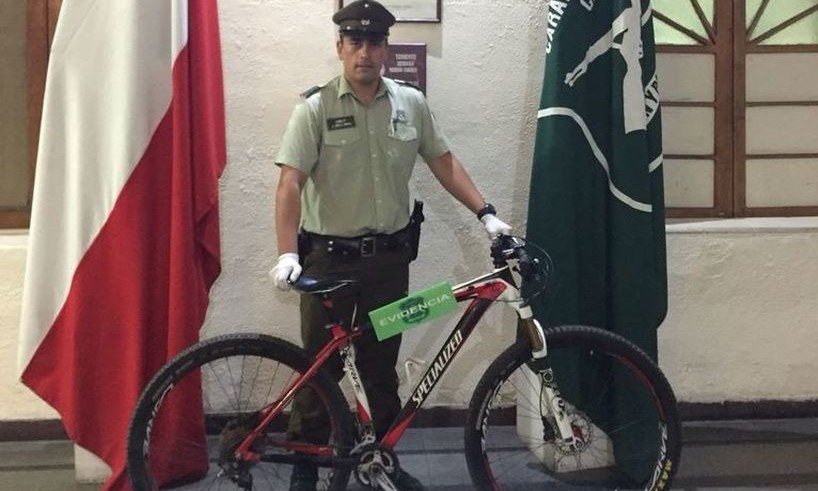 Carabineros recuperó costosa bicicleta robada a deportista futronino hace 9 meses