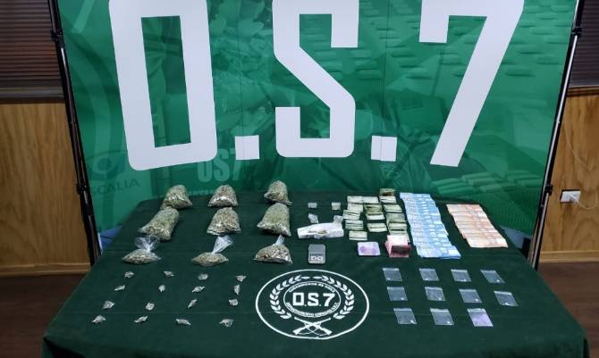 Carabineros detuvo a 6 personas por tráfico de drogas en Las Ánimas