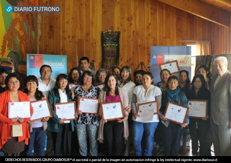 Prodemu certificó a 15 mujeres llifeninas; aprendieron diseño y confección de telar 