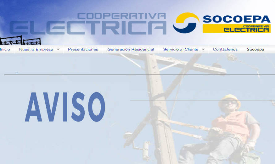 Eléctrica Socoepa informa que trabaja para resolver corte de suministro en sectores apartados