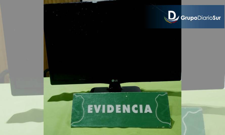 Un joven fue detenido por robar un televisor en Valdivia