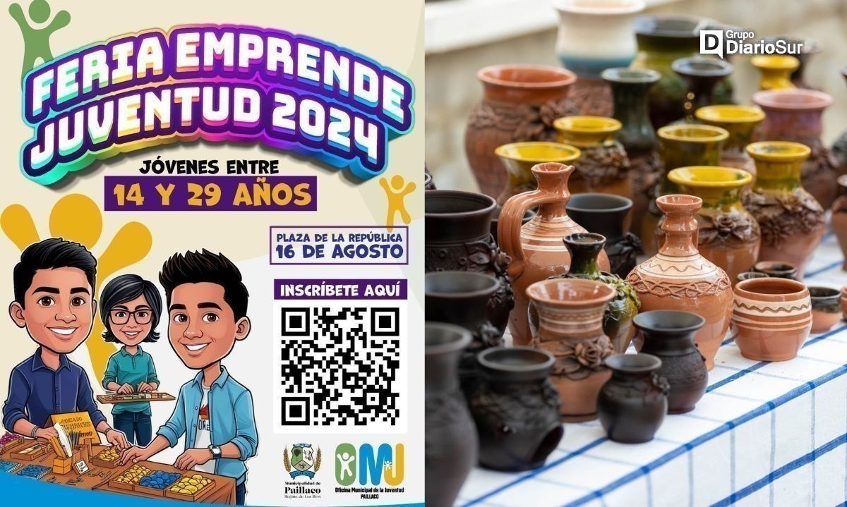 Inician postulaciones para ser parte de Feria Emprende Juventud de Paillaco 2024