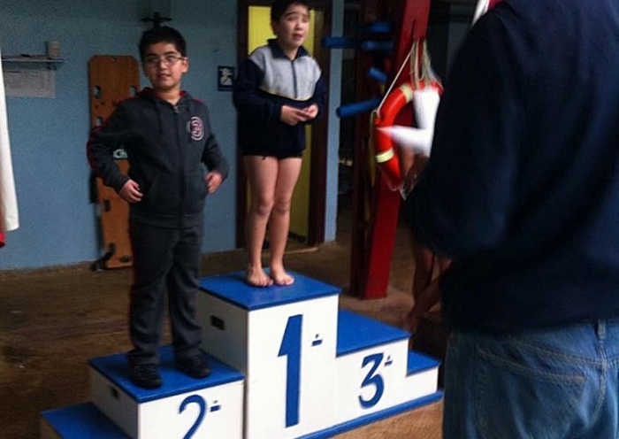 Laguino obtuvo segundo lugar en Interescolar de natación en Valdivia 