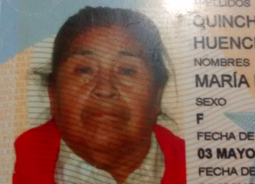 Falleció María Erminda Quinchahual Huenchul Q.E.P.D.