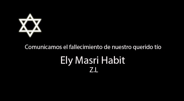 La Unión: Falleció Ely Masri Habit Z.L